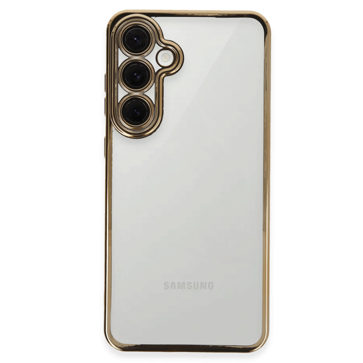 Galaxy S24 FE Kılıf Razer Lensli Silikon - Gold