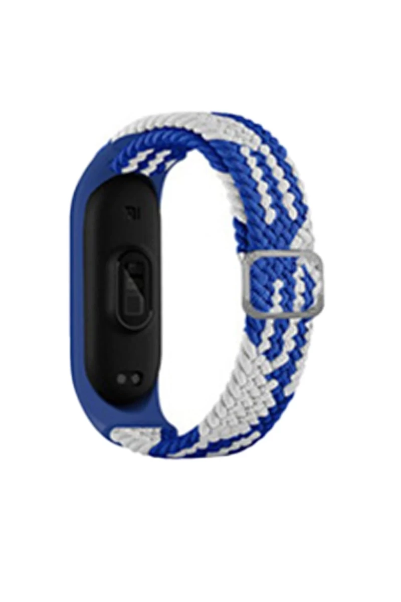 Xiaomi Mi Band 4 Uyumlu Star Kordon - Mavi-Beyaz