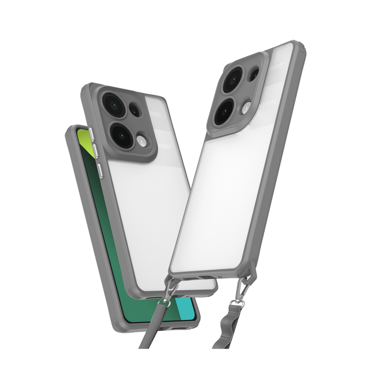 Redmi Note 13 Pro 4G Kılıf Penta Silikon Kılıf - Titan Gri
