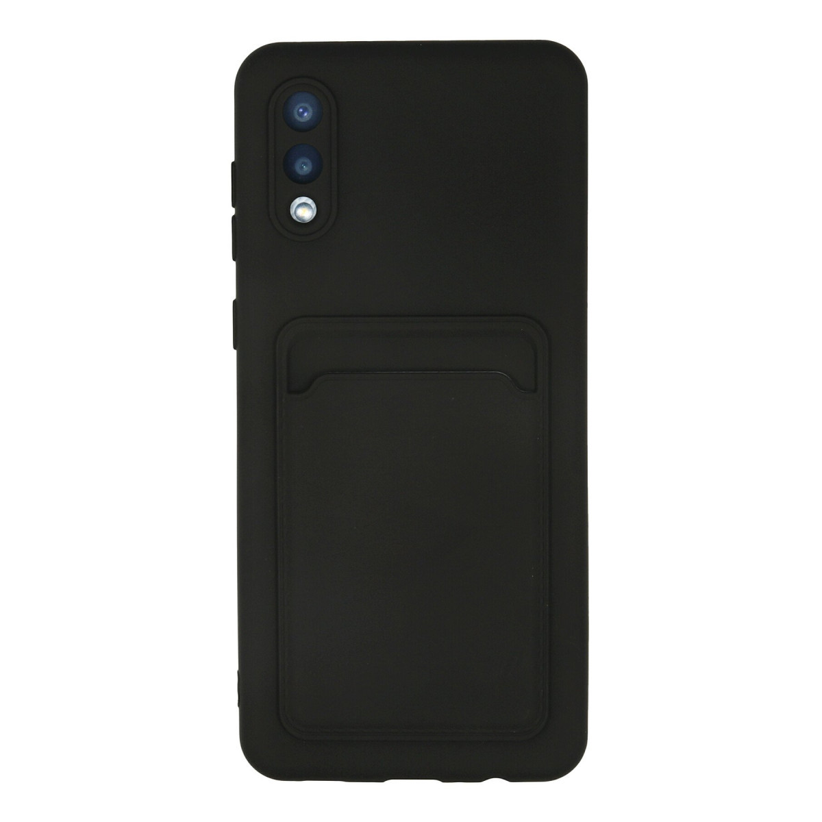 Galaxy A02 Kılıf Kelvin Kartvizitli Silikon - Siyah