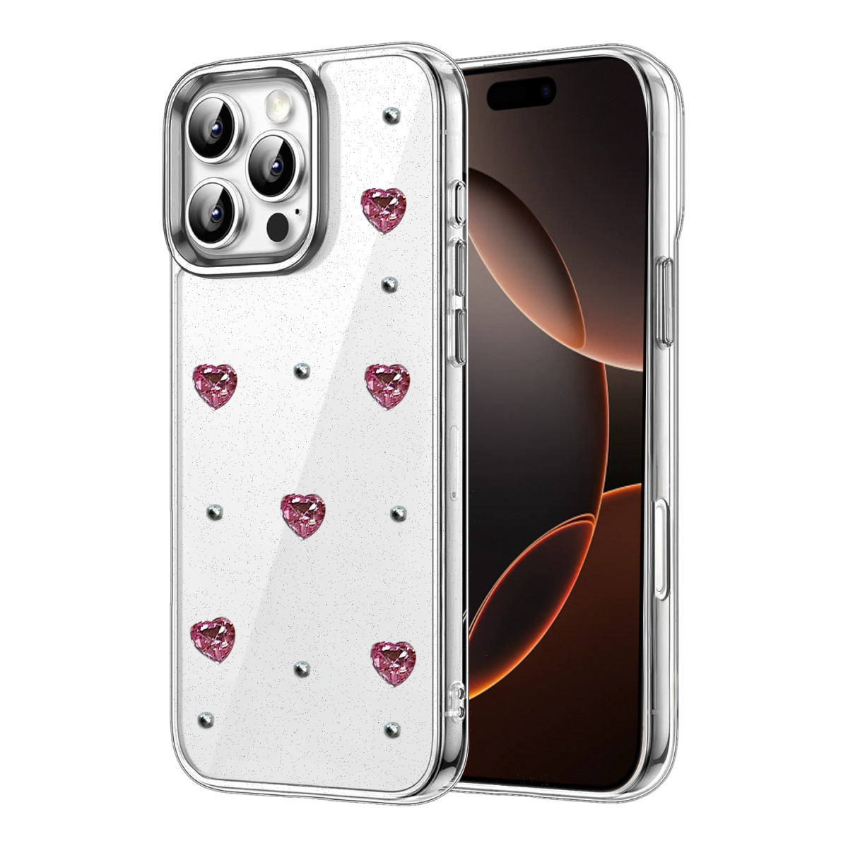 iPhone 16 Pro Max Fiyonk Desenli Kapak - Desen 3