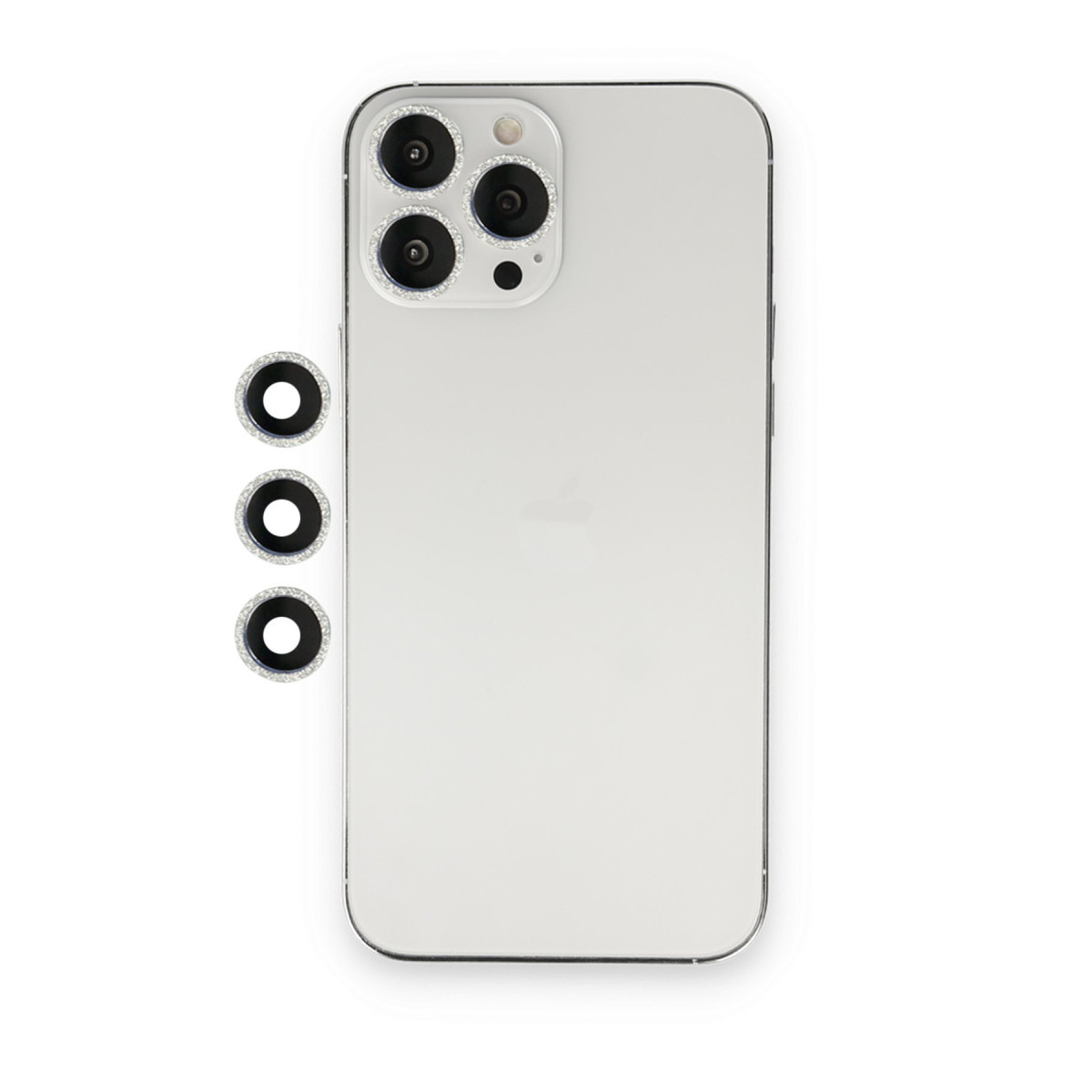 iPhone 12 Pro Shine Kamera Lens - Gümüş