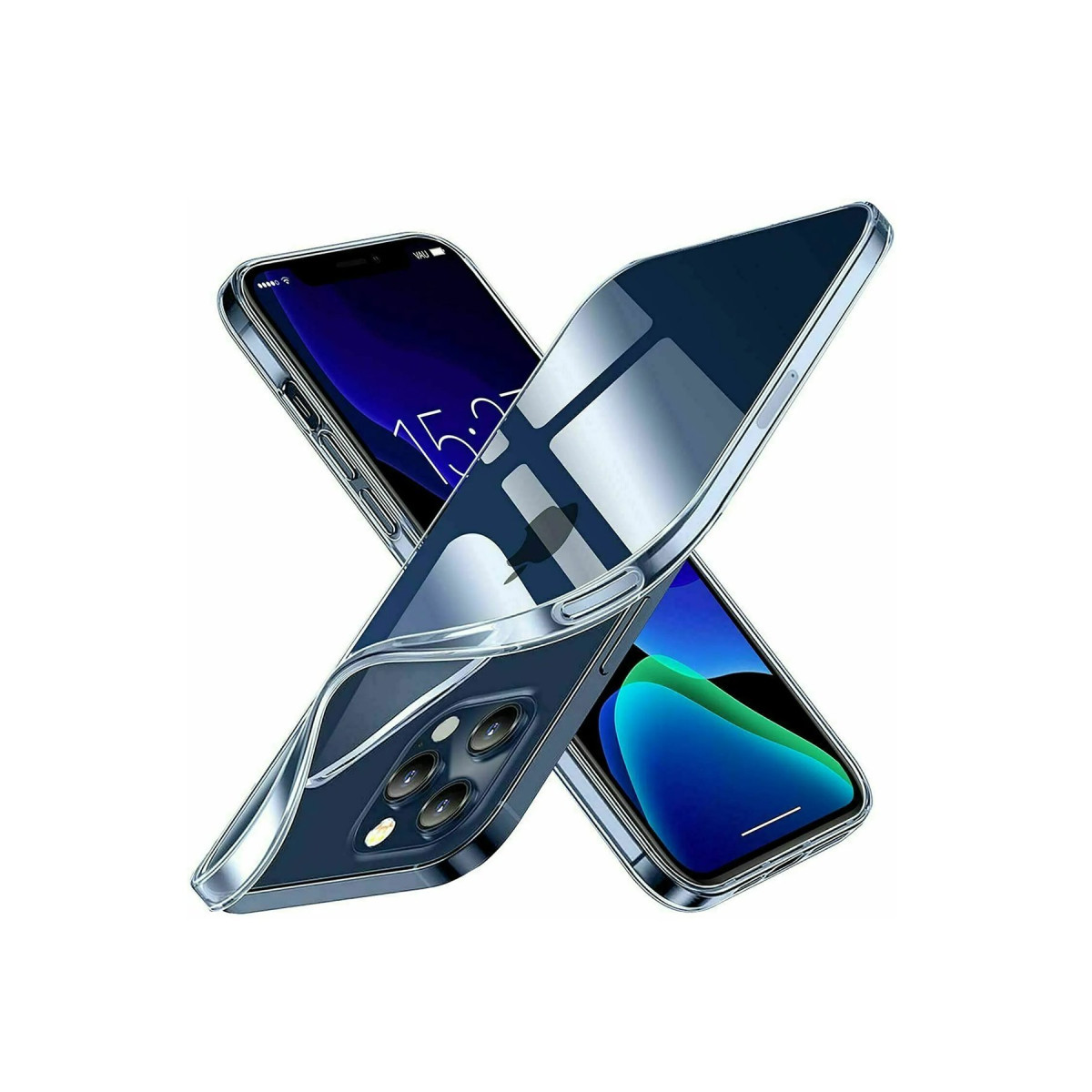 iPhone 15 Pro Kılıf Lüx Şeffaf Silikon