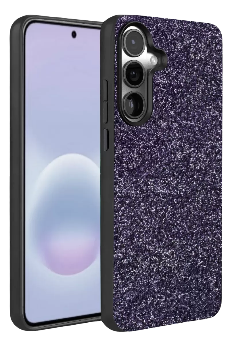 Galaxy A37 5G Bright Simli Kapak - Derin Mor