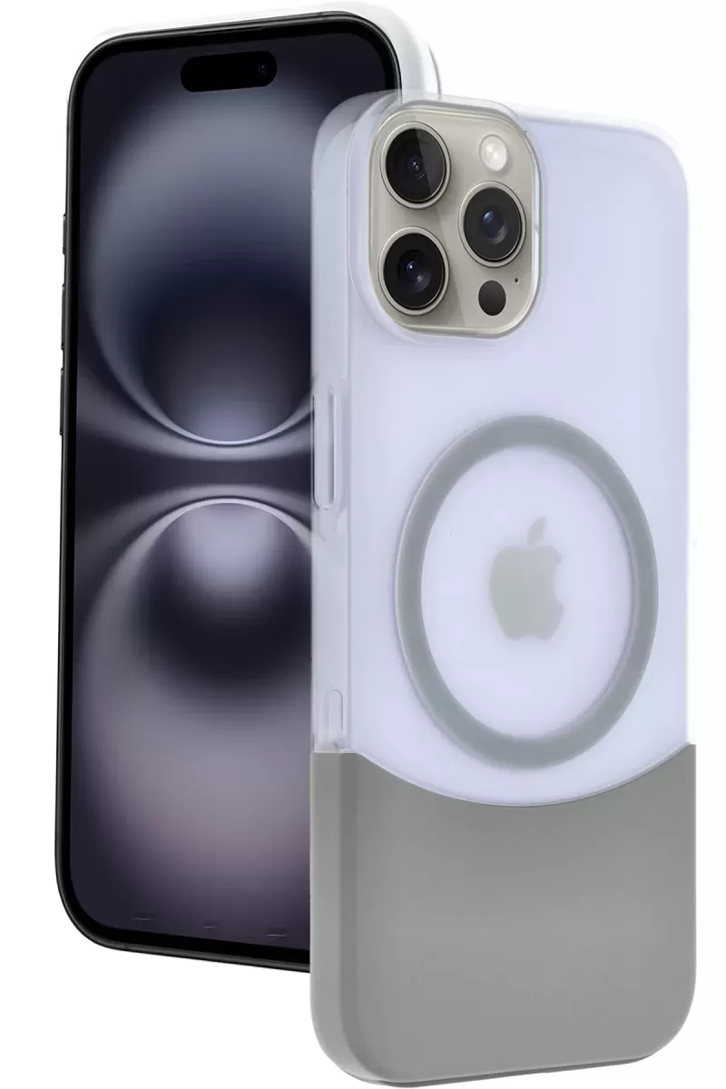iPhone 15 Pro Max Velar Magsafe Kapak - Natural Grey