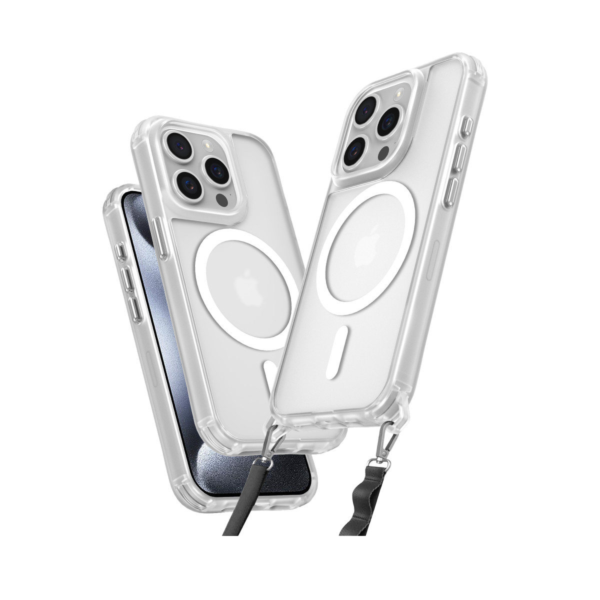 iPhone 14 Pro Max Kılıf Enka Magsafe Silikon Kılıf - Şeffaf