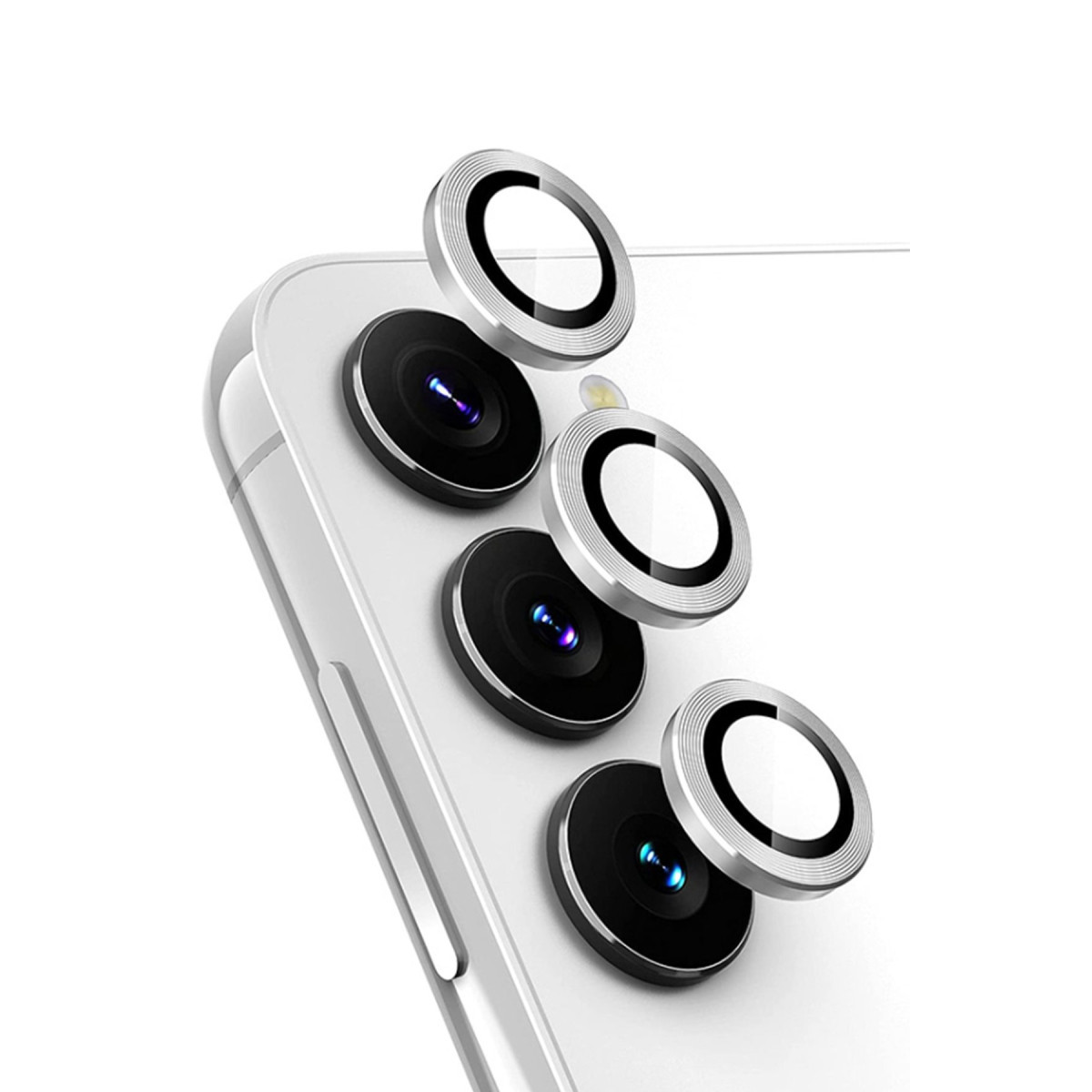 Galaxy A25 5G Valdez Metal Kamera Lens - Gümüş