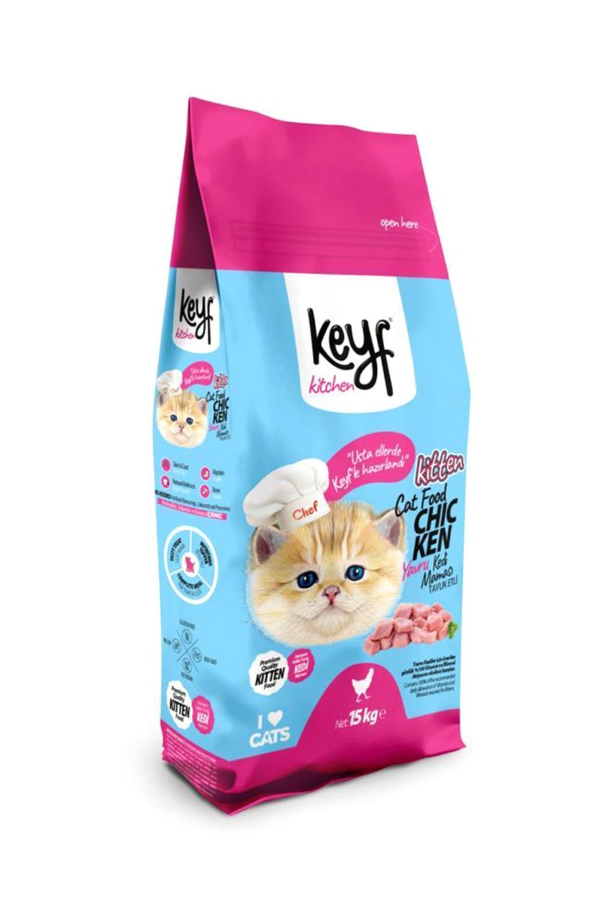 Tavuk Etli Yavru Kedi Maması 15kg