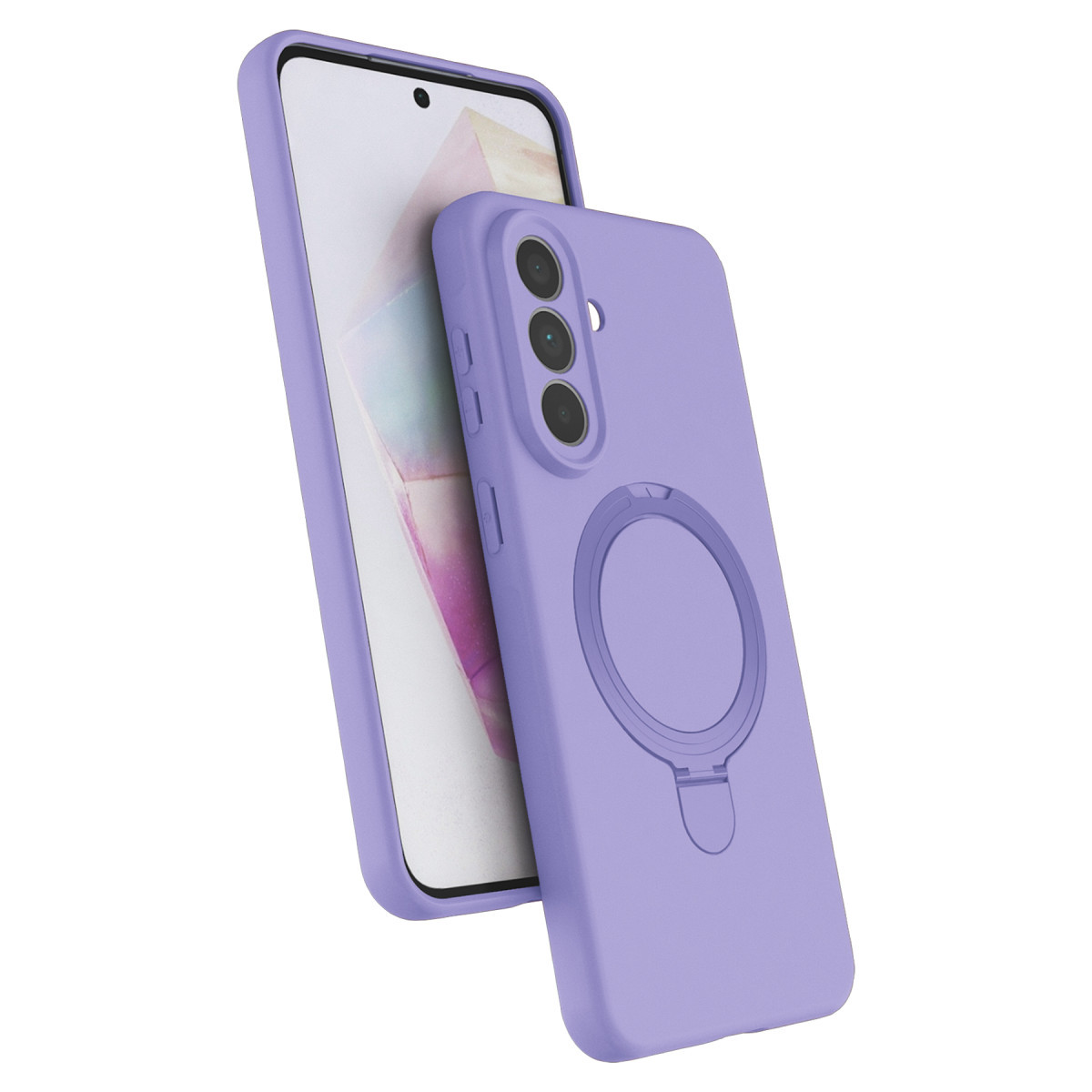 Galaxy A57 5G Regal Magsafe Standlı Kapak - Lila