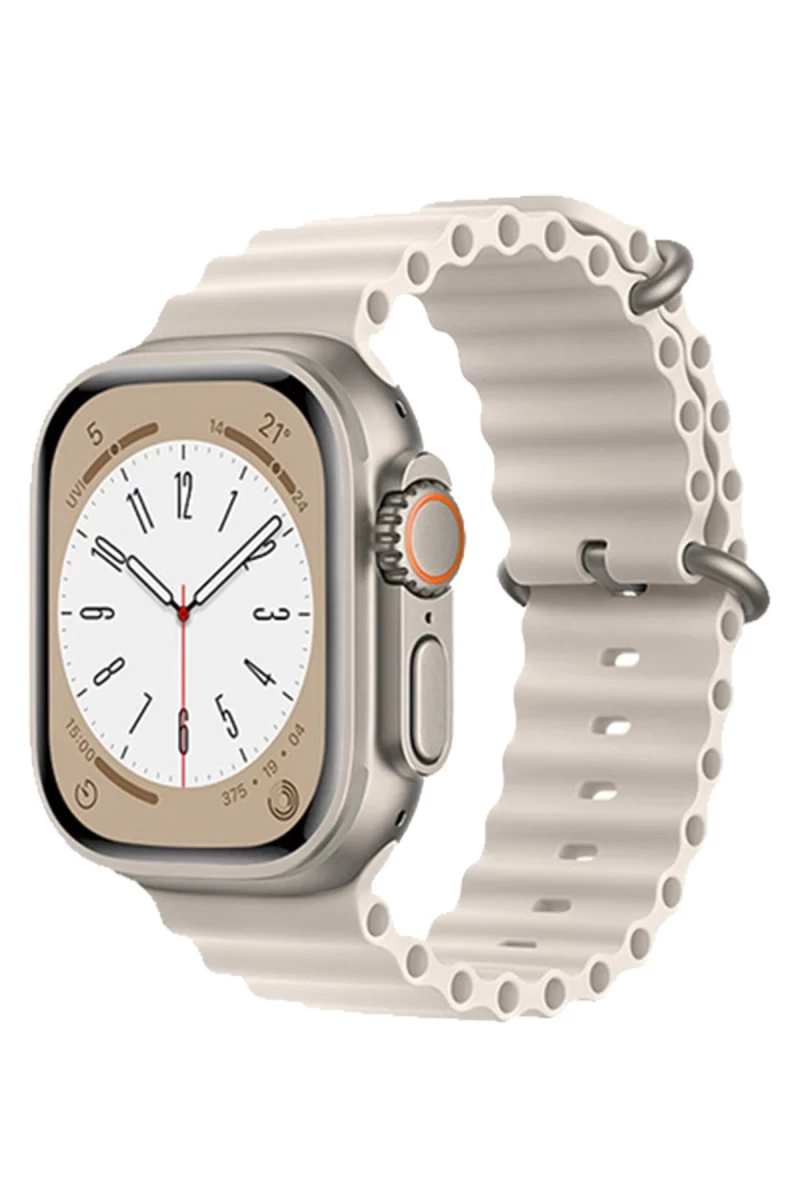 Apple Watch 42mm Uyumlu Ocean Kordon - Krem