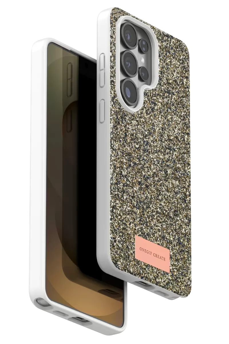 Galaxy S26 Ultra Bright Simli Kapak - Gold