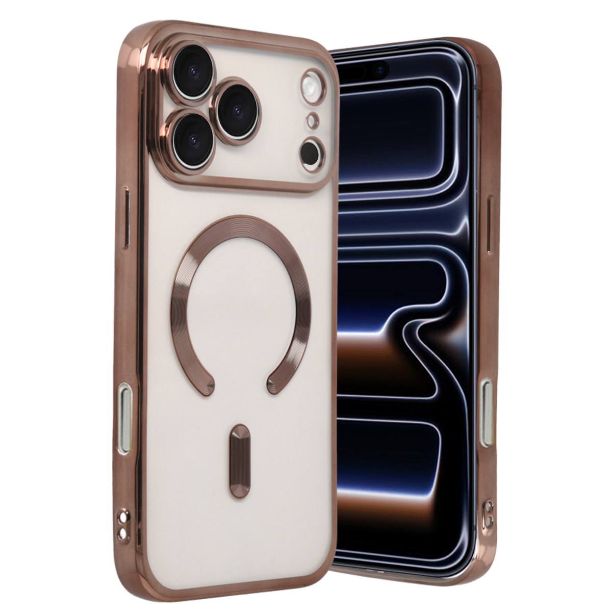iPhone 17 Pro Kross Magneticsafe Kapak - Çöl Titanyum