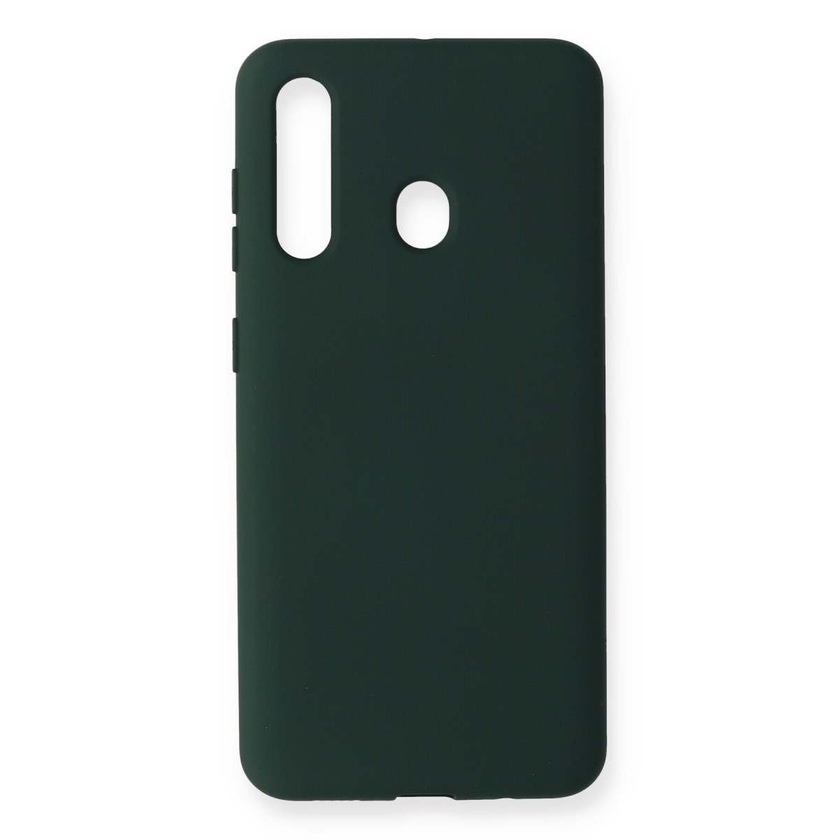 Galaxy M40 Kılıf Nano içi Kadife Silikon - Koyu Yeşil