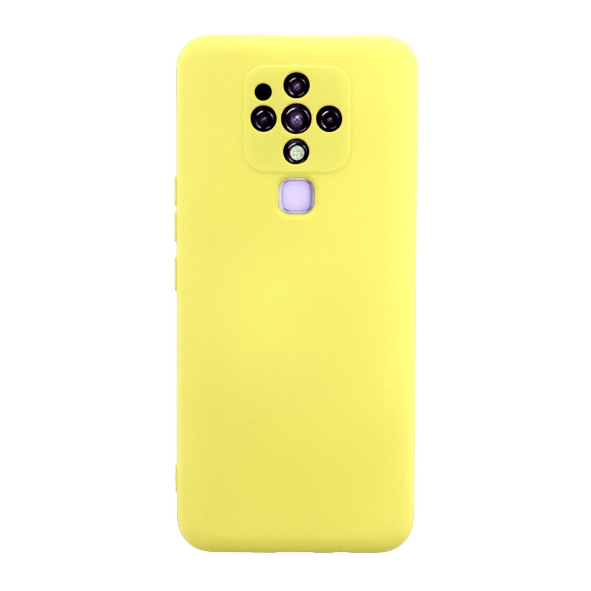Camon 16 Kılıf Nano içi Kadife Silikon - Sarı