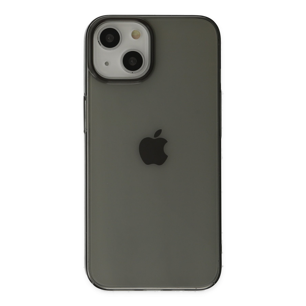iPhone 14 Plus Kılıf Pc Sert Şeffaf Kapak - Siyah