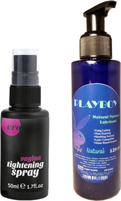Hintohu Bayanlara Özel Vagina Care Spray Vaji.na Bakım Sprey 50 ml + Playboy 125ML Lubricant Gel