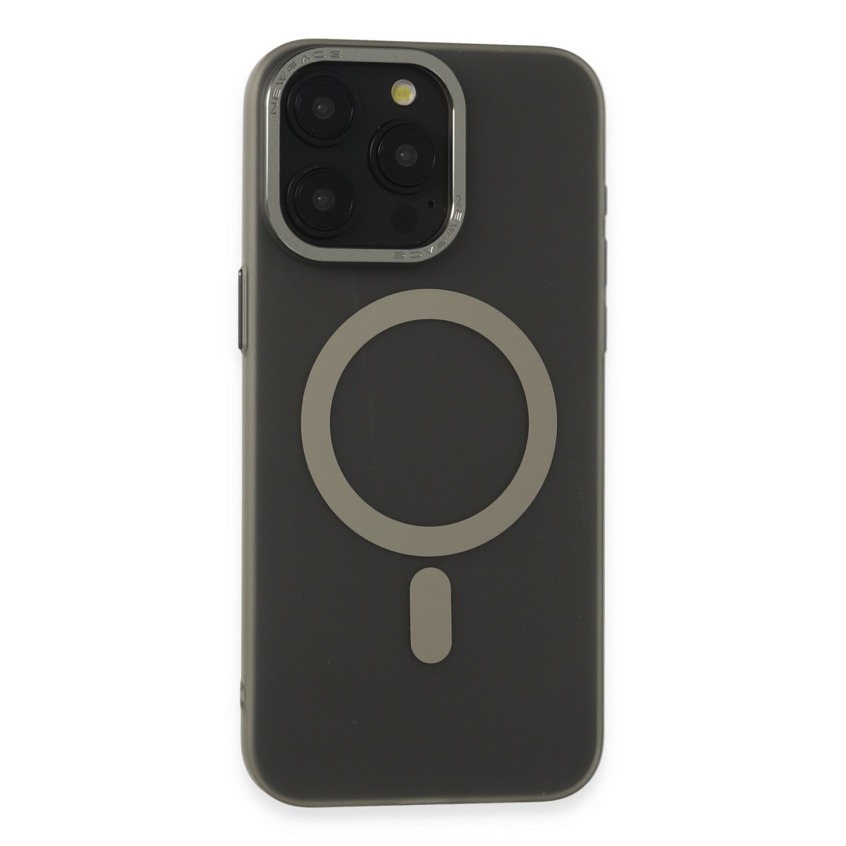 iPhone 15 Pro Max Kılıf Lodos Magneticsafe Mat Kapak - Titan Gri