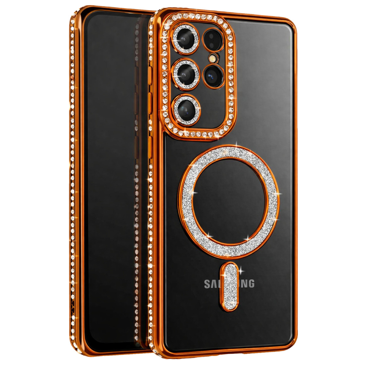 Galaxy S26 Ultra Joke Simli Magneticsafe Kılıf - Turuncu