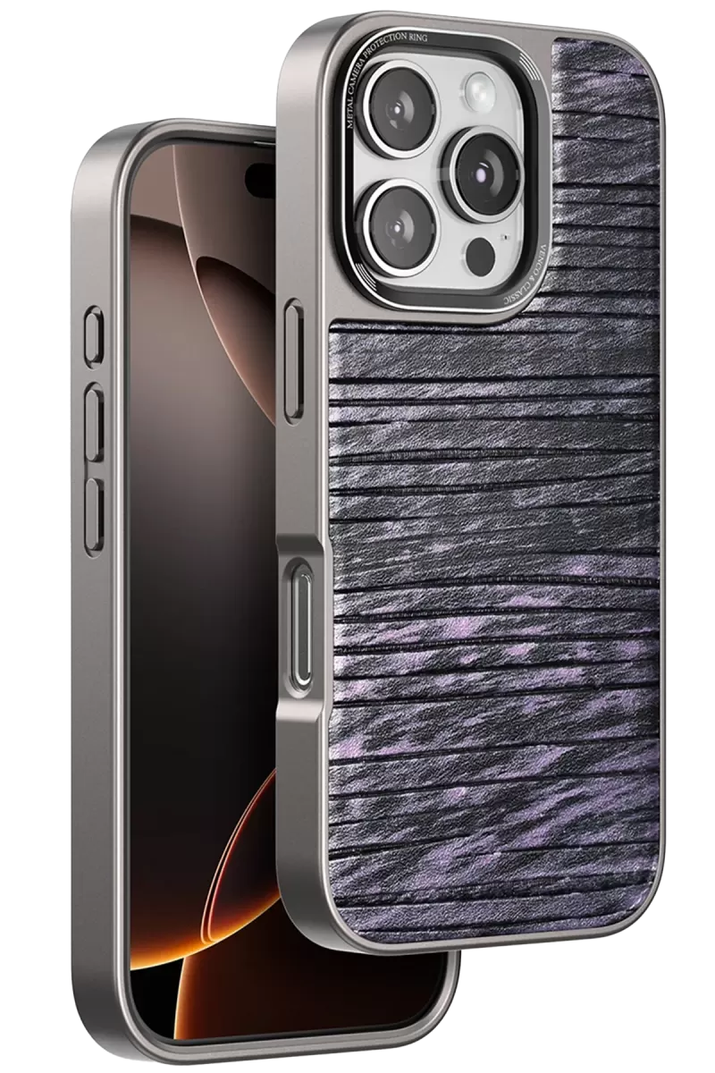 iPhone 16 Pro Max Wave Kapak - Derin Mor