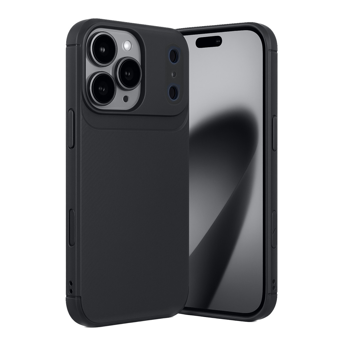 iPhone 17 Pro Max Auto Focus Karbon Kapak - Siyah