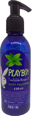 Playboy  Masaj Yağı 120ML Naneli Playboy Pure Edible Aromalı  Snmx - 120ML Pure Edible Massage Oil Mint Flavored Massage Oil