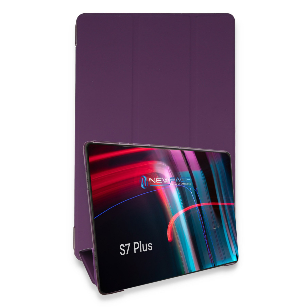 Galaxy T970 Tab S7 Plus 12.4 Kılıf Tablet Smart Kılıf - Mor