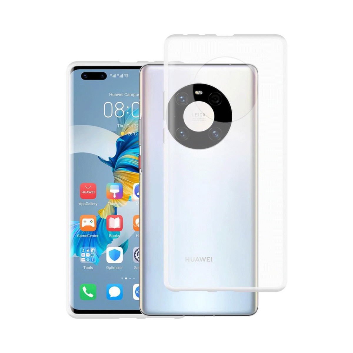 Mate 40 Pro Kılıf Lüx Şeffaf Silikon