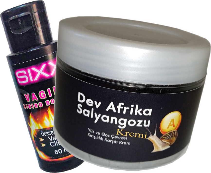 Giant Afrika Anti-Aging Krem 100ML Dev Afrikasalyangozu + Sıxx Bayan Orgazmkremi