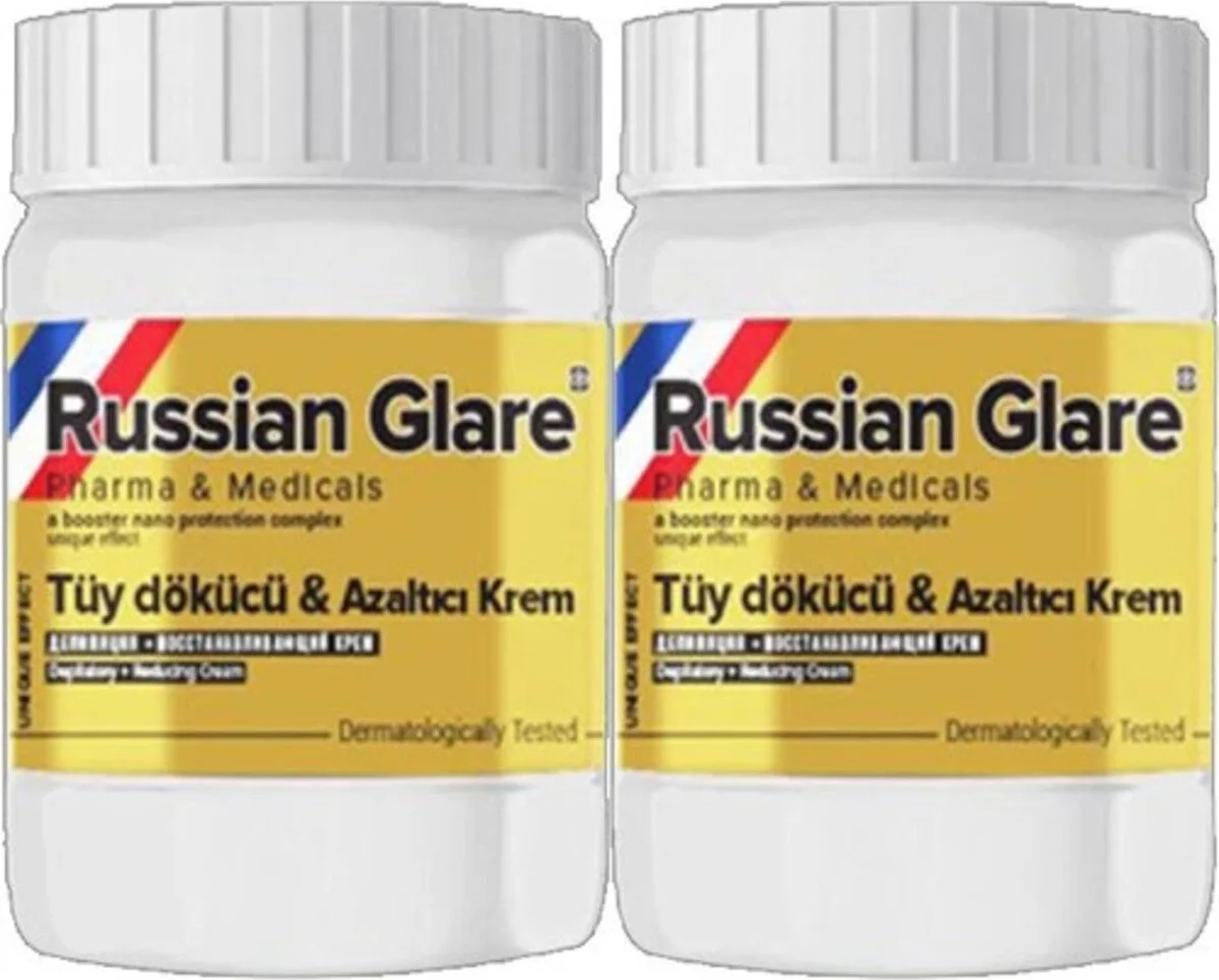 Süper Russ Glare Tüylere Krem Nano 2 Adet x 50 ml Russ Merhemi