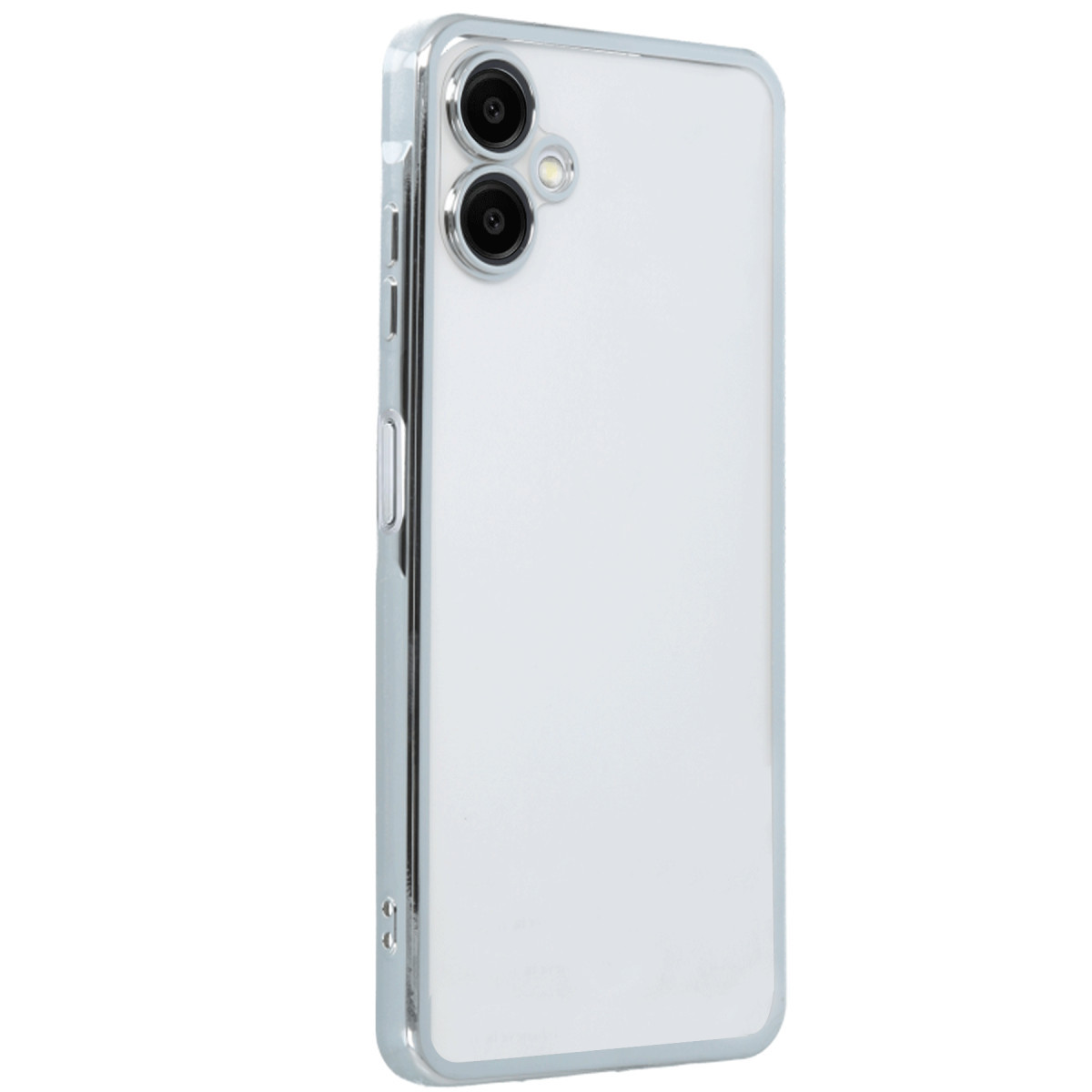 Galaxy A06 Kılıf Razer Lensli Silikon - Gümüş