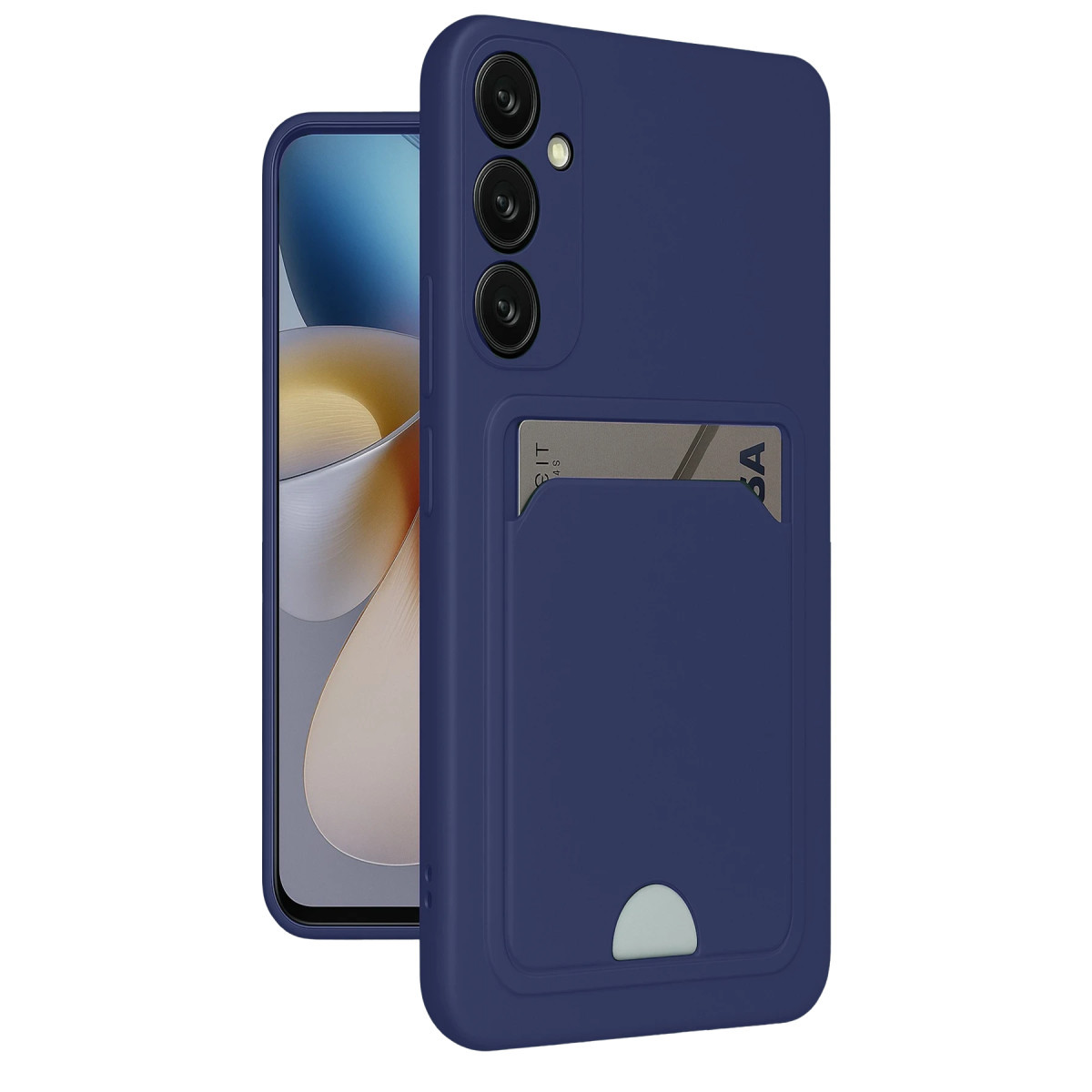 Galaxy M15 Kelvin Kartvizitli Silikon - Lacivert