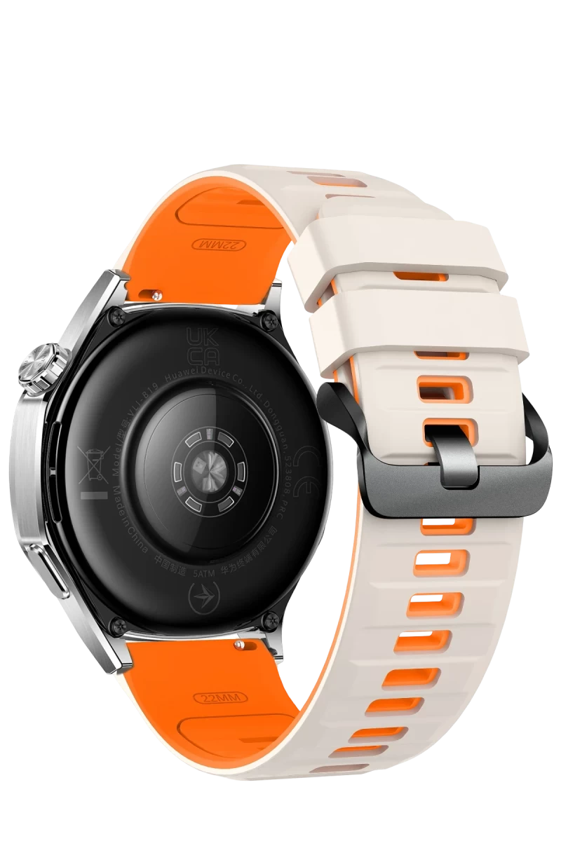 Apple Watch Ultra 49mm Uyumlu Minoc Kordon - Beyaz-Turuncu