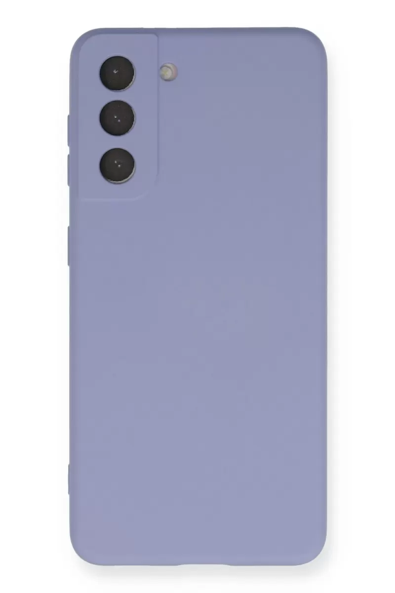 Galaxy S21 Kılıf Nano içi Kadife Silikon - Lila