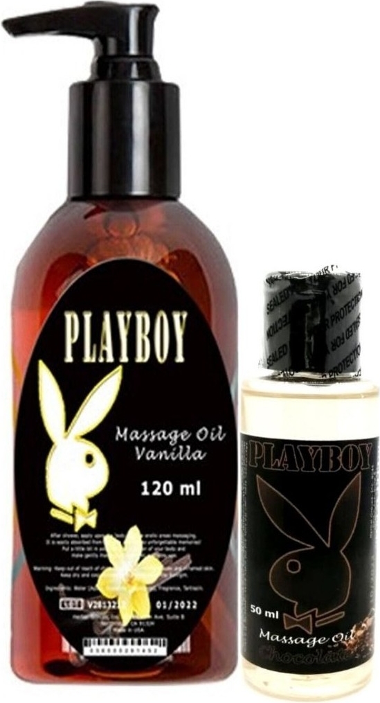 Playboy Aromaterapi Vanilya Massage Oil 120 Ml + Çikolata Aromalı Massage Vücut Masaj Yağı 50 Ml
