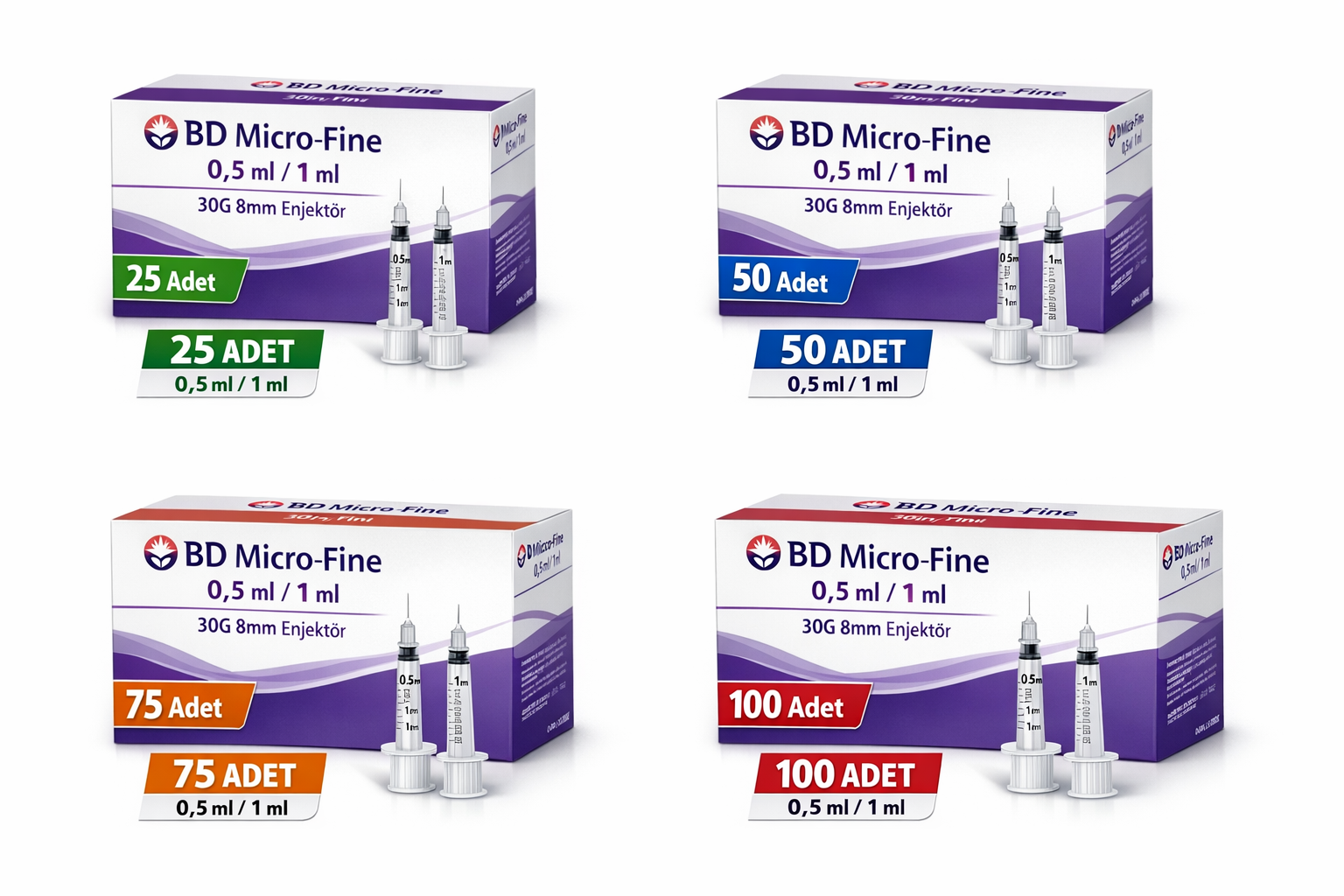 BD Micro Fine 30G 8mm İnsülin Enjektörü