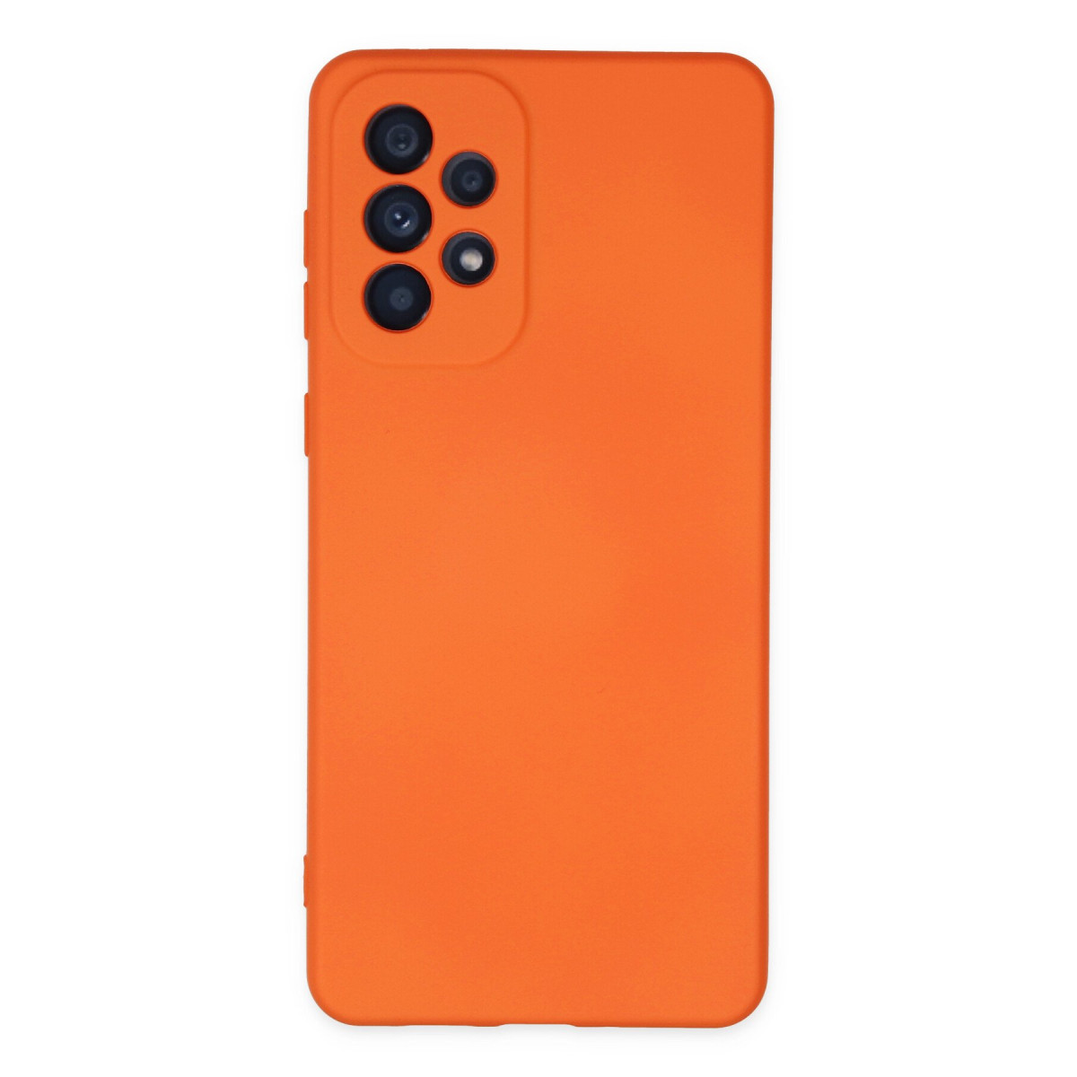 Galaxy A23 4G Kılıf Nano içi Kadife Silikon - Turuncu