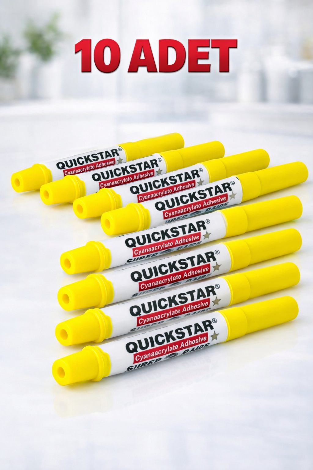 Quickstar Japon Yapıştırıcı 3g Süper Glue Siyanoakrilat Hızlı Yapıştırıcı 10 Adet