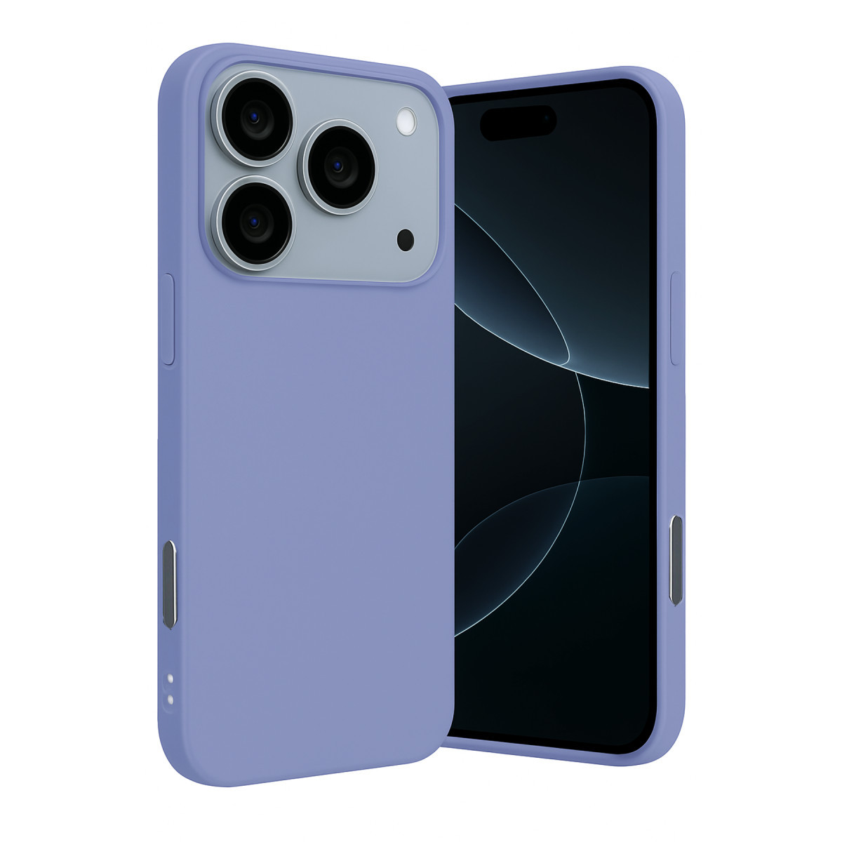 iPhone 17 Pro Max Nano içi Kadife Silikon - Lila
