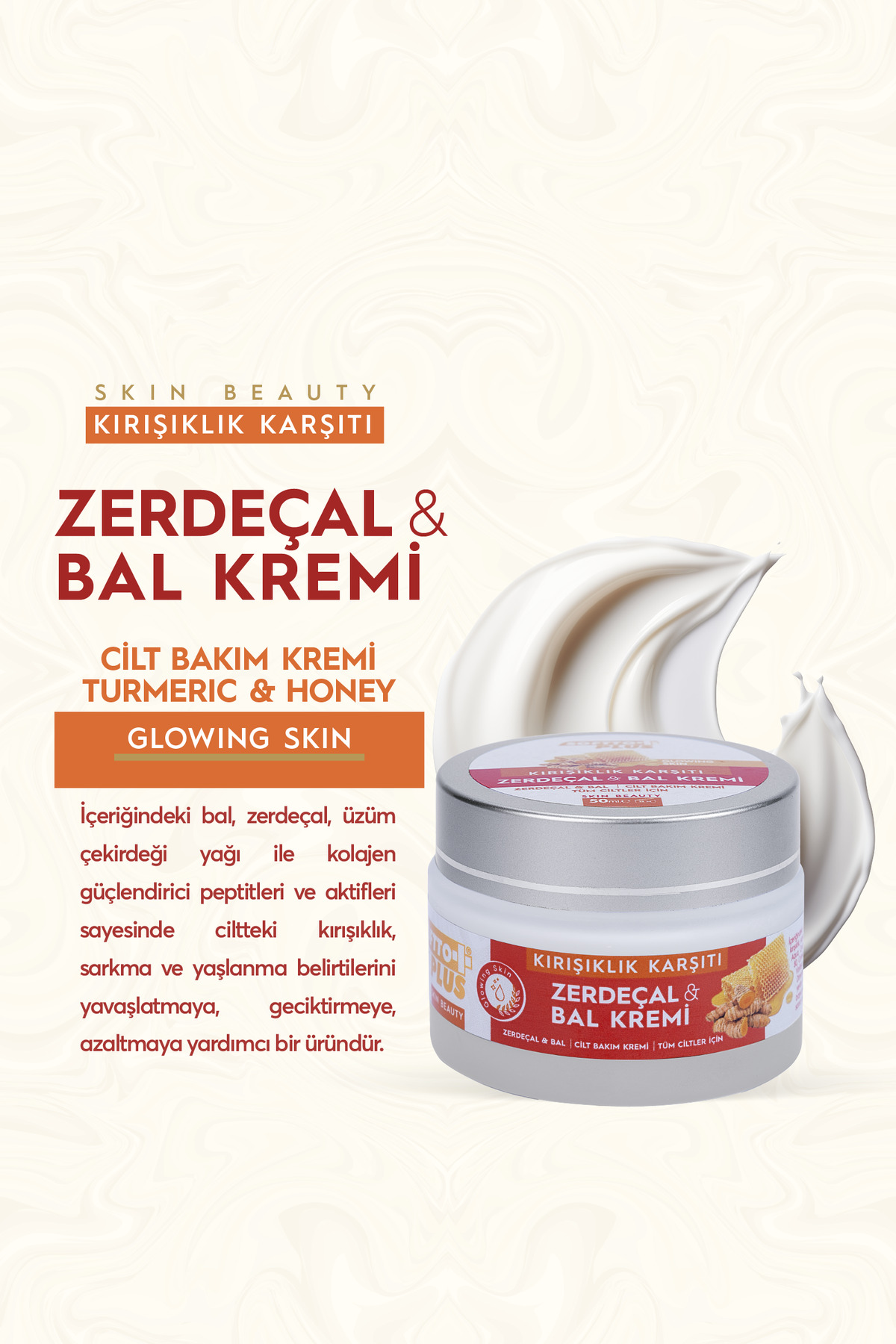 Zerdeçal & Bal Özlü Cilt Kremi 50 Ml