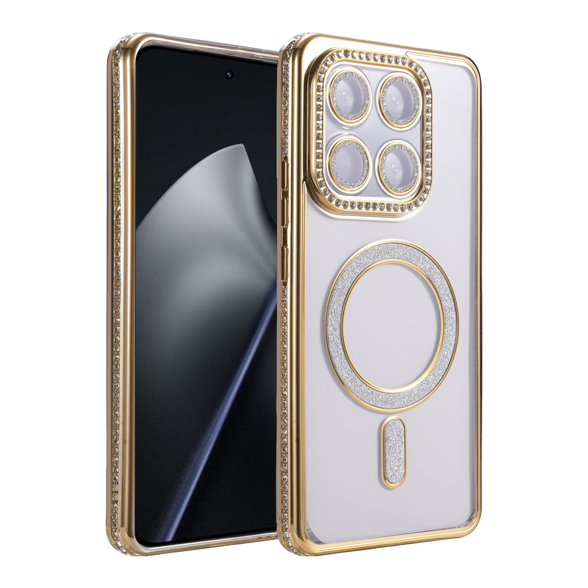 Mi 15T Pro Joke Simli Magneticsafe Kılıf - Gold