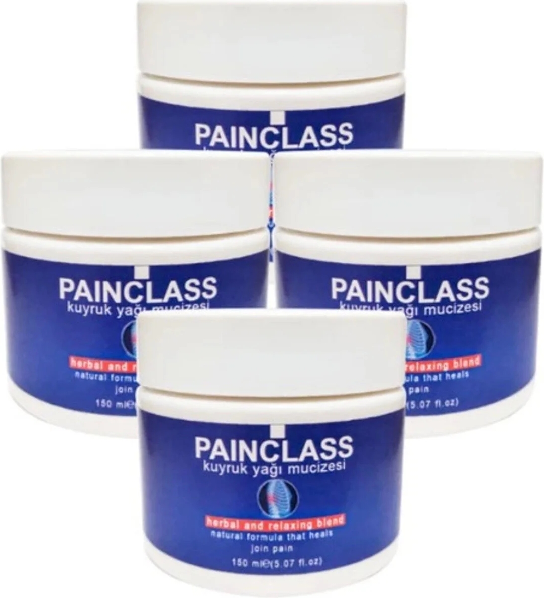 Süper Painclass 4tane 150 ml Büyük Boy Kuyruk Yağı Kremi