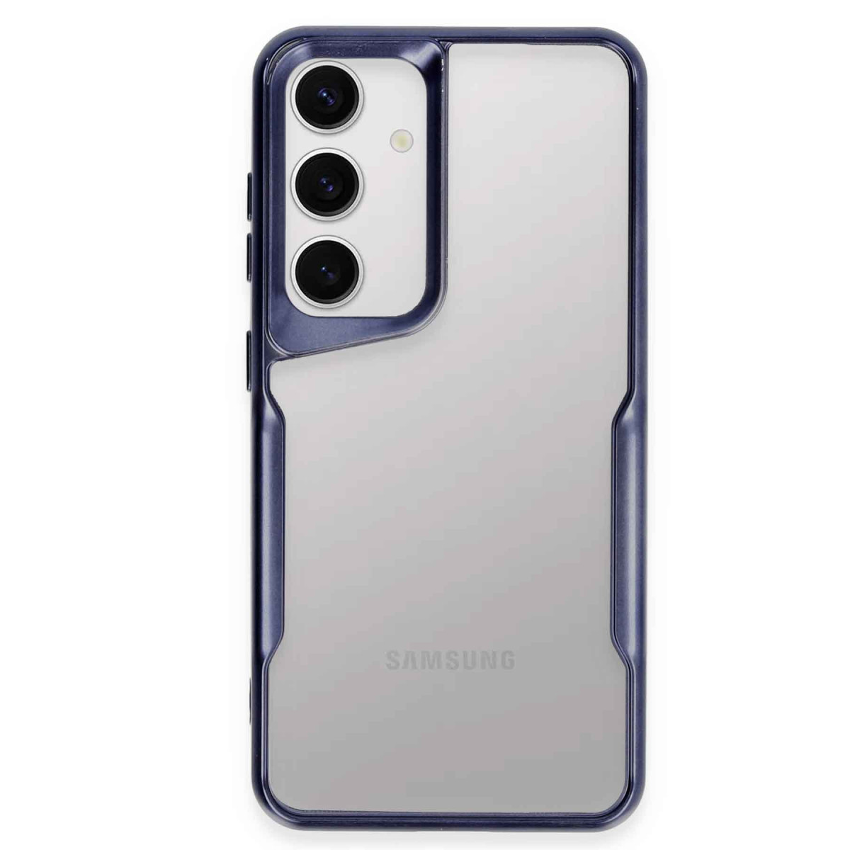 Galaxy S24 Kılıf Boyi Silikon Kapak - Lacivert