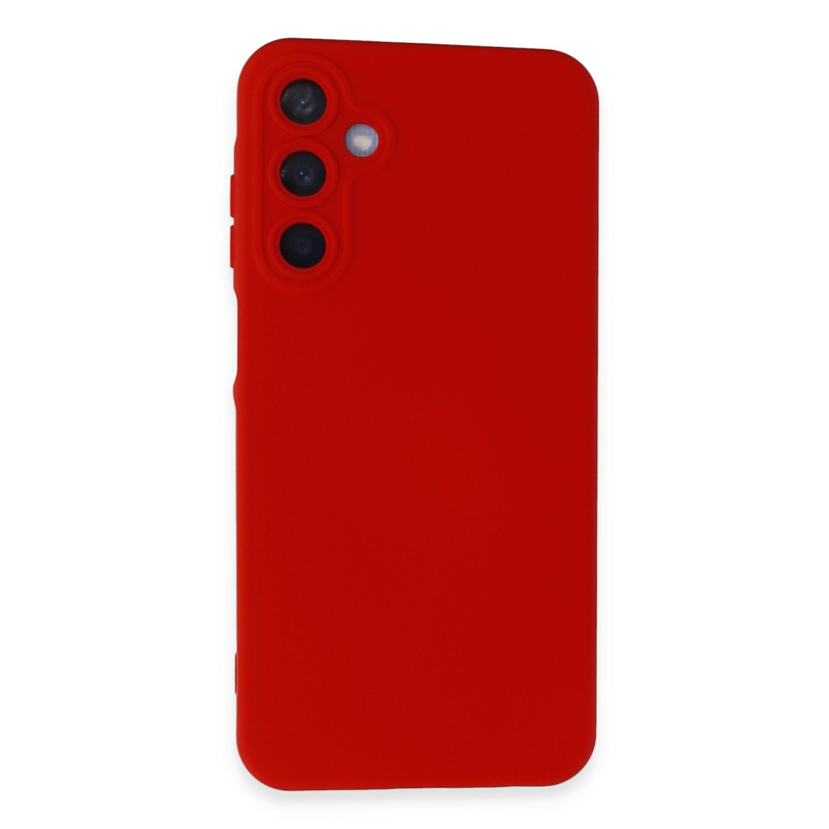 Galaxy A25 5G Kılıf Nano içi Kadife Silikon - Kırmızı
