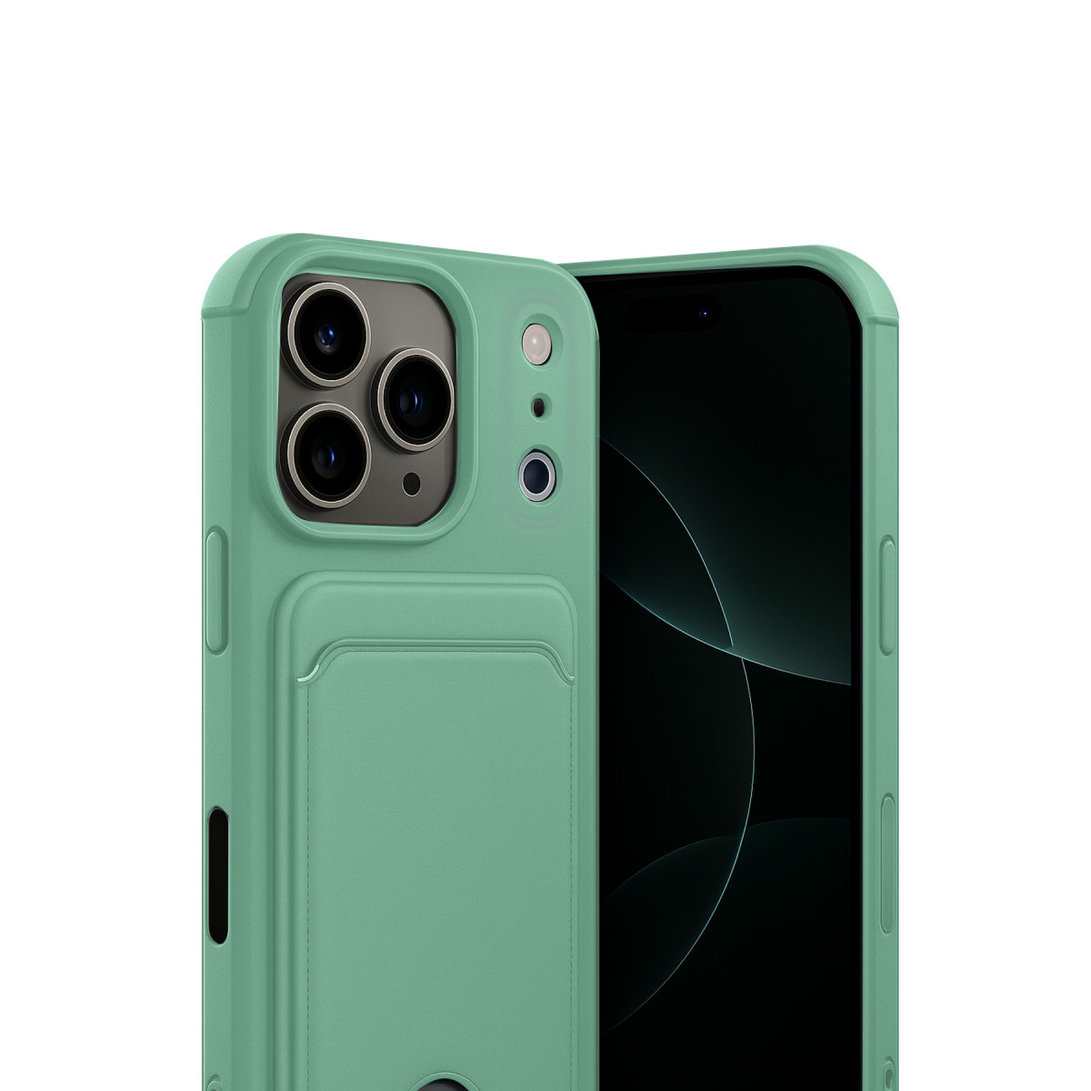 iPhone 17 Pro Max Kelvin Kartvizitli Silikon - Açık Yeşil — görsel 2