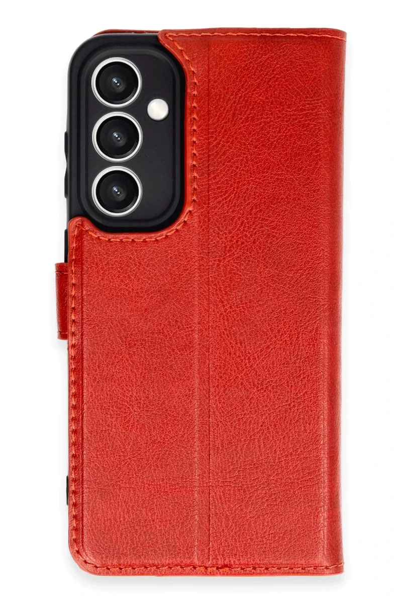 Samsung Galaxy S23 FE Uyumlu Kılıf Trend S Plus Kapaklı Kılıf - Kırmızı
