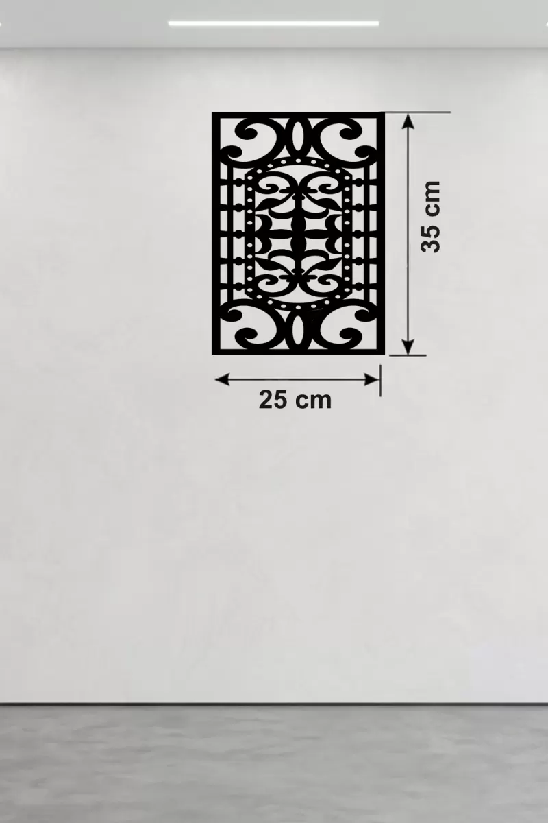 Osmanlı Motifli Dekoratif Ahşap Duvar Tablosu - 25x35 cm Lazer Kesim
