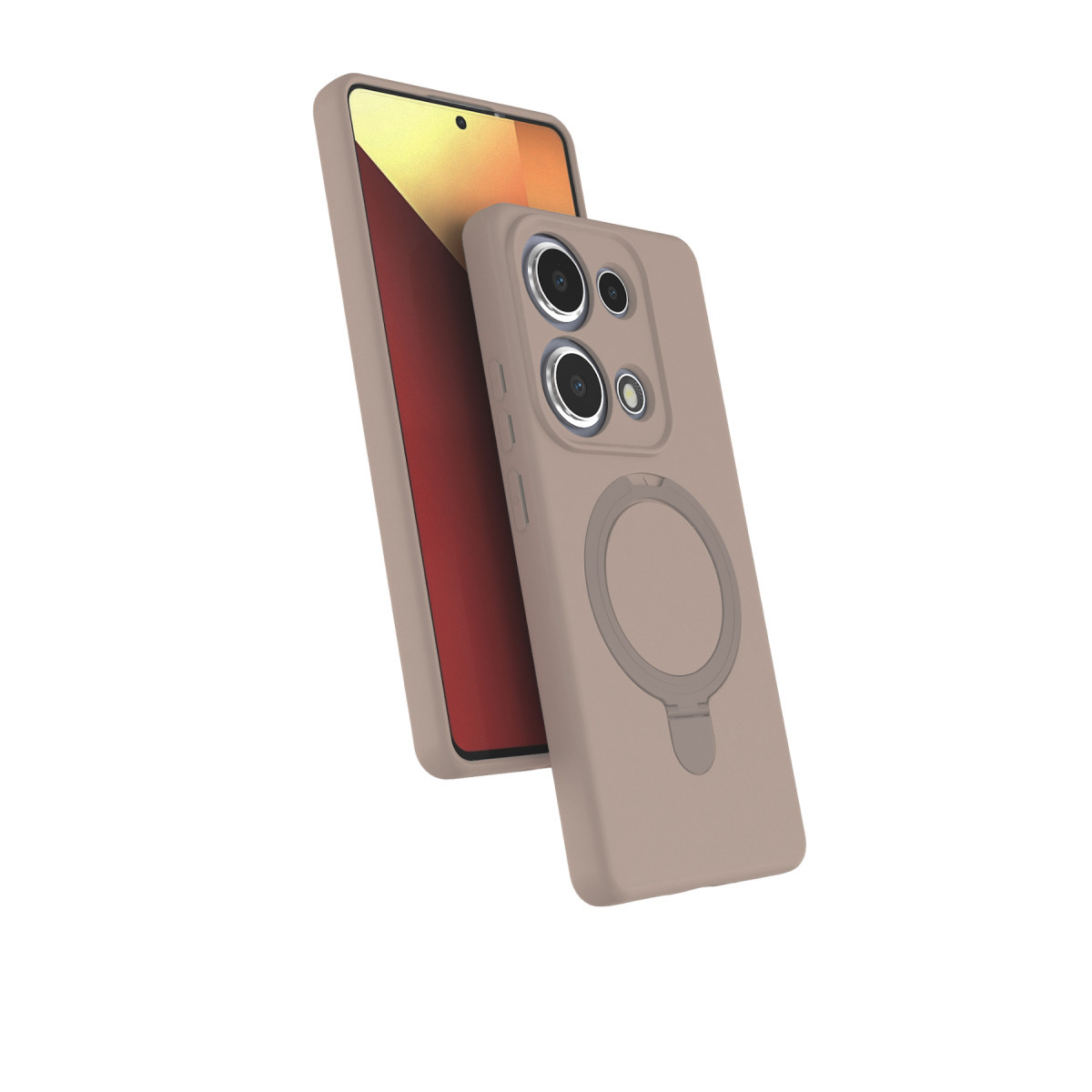 Redmi Note 13 Pro 4G Regal Magsafe Standlı Kapak - Çöl Titanyum