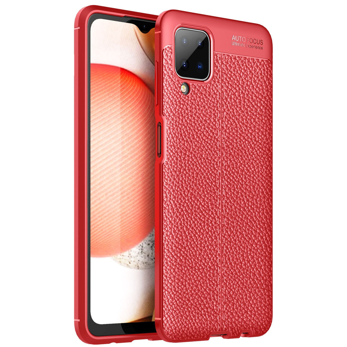 Galaxy A12 Kılıf Auto Focus Kapak - Kırmızı