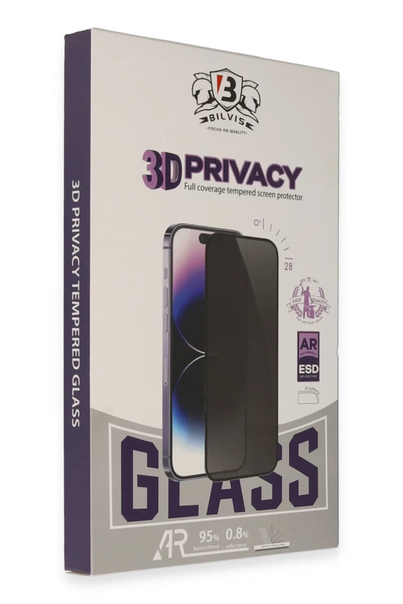 Samsung Galaxy S25 Ultra Uyumlu Bilvis 3D Hayalet Cam Ekran Koruyucu