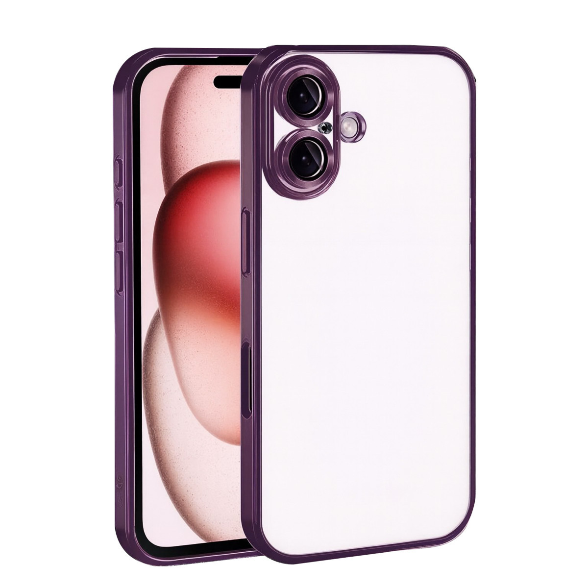 iPhone 17 Razer Lensli Silikon - Açık Mor